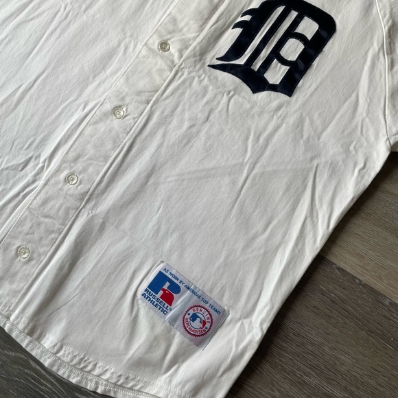 DETROIT TIGERS JERSEY VINTAGE RUSSEL - Picture 7 of 8
